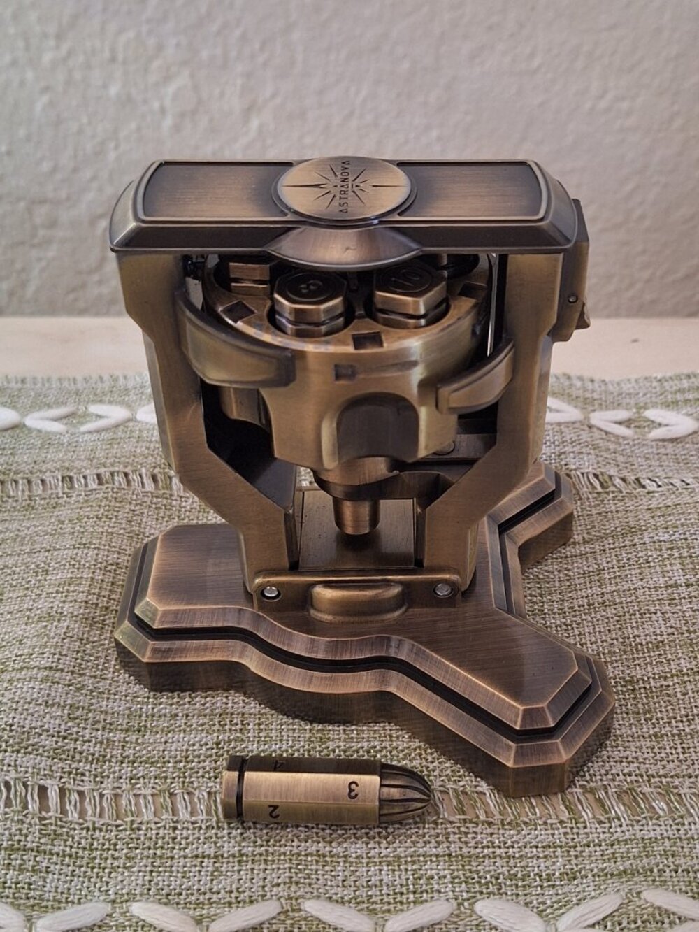 Astranova DnD/Tabletop Bullet Dice Set w/ Spinning Revolver Holder